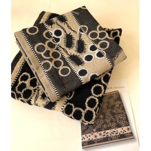 Set Hand- en Theedoek - Bella Samonella - Black
